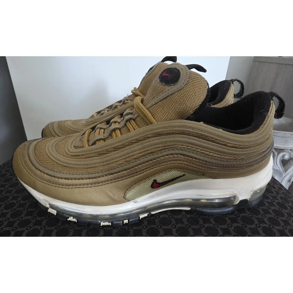 Nice NIKE Air Max 97 OG Golden Bullet (2023) DM0028-700 GOLD Sz 7.5 VGUC